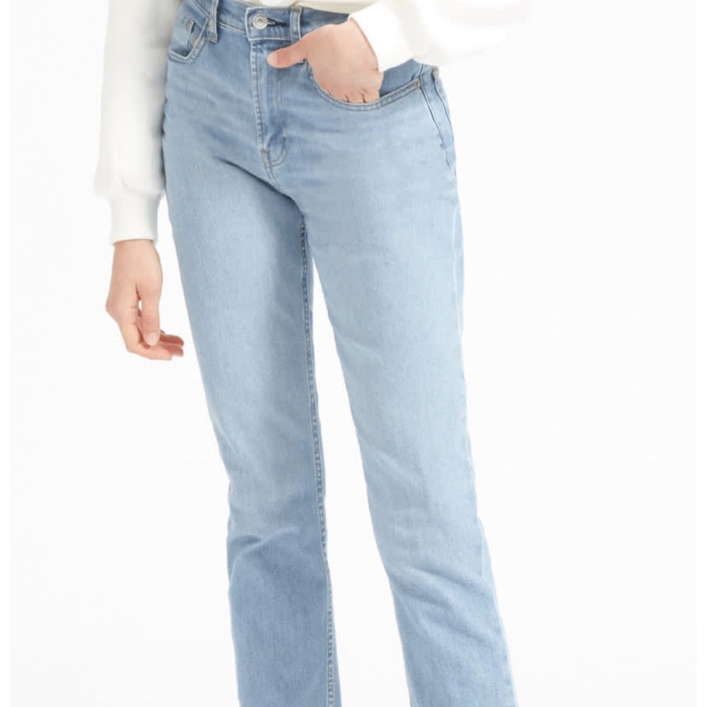 Everlane light wash straight jean